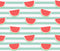 Cutted Watermelon Art Self Adhesive Sticker For Refrigerator