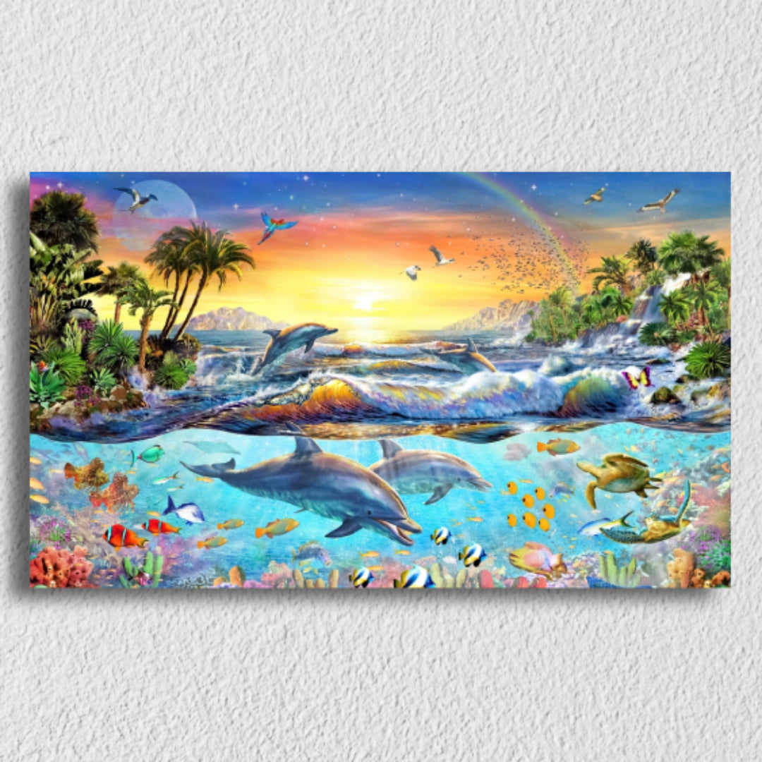 Marine Island Scenery Canvas