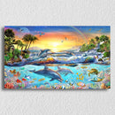 Marine Island Scenery Canvas