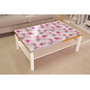 Pink Flowers 3D Painting Self Adhesive Sticker For Table