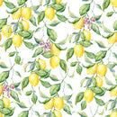 Lemon On Tree Art Self Adhesive Sticker For Refrigerator