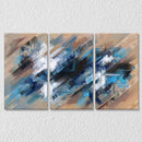 Blue shaddy art Set of 3