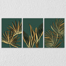 Tropical Leaf Canvas Set Of 3