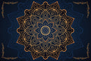 Mandala Yoga Room Ceiling Wallpaper