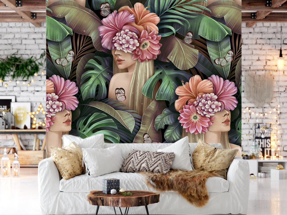 Floral Beauty Customized Wallpaper