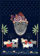 Modern Pichwai Art Wallpaper