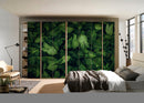 Green Leafs Self Adhesive Sticker For Wardrobe