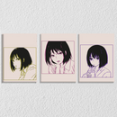 Emotions Girl Anime, Set Of 3