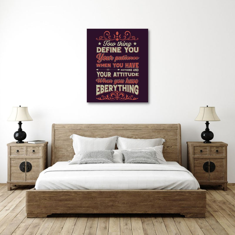 Inspirational Quote Typography Wall Art