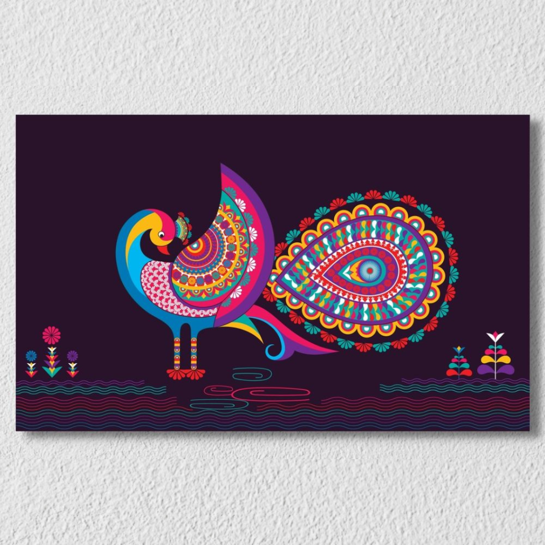 Peacock Pattern Art