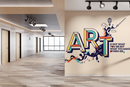 Multicolour Art Typography Wallpaper