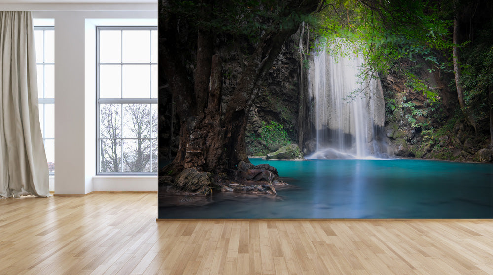 Beautiful Waterfall Forest Wallpaper