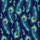 Peacock Feather Art Self Adhesive Sticker For Refrigerator