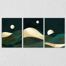 Night Mountain View, Set Of 3
