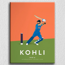 Kohli Batting Wall Art