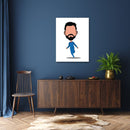 Virat Cartoon Wall Art
