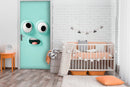 Cartoon Face Anime Self Adhesive Sticker For Door
