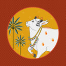 Pichwai Red Traditional Wallpaper