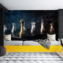 Chess Board Snow Concept Wallpaper