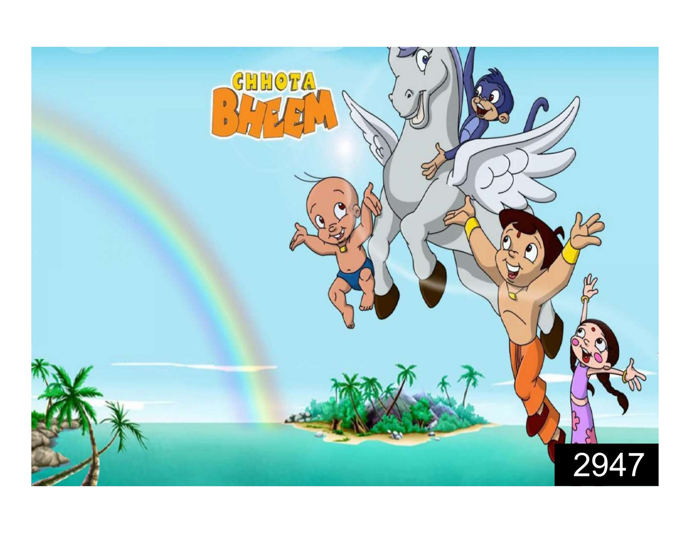 Chota Bheem and Flying Horse Wallpaper for Wall