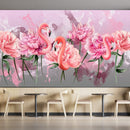 Painted Beautiful flamingos