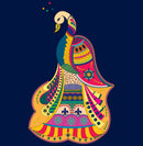 Peacock Painting Self Adhesive Sticker For Refrigerator