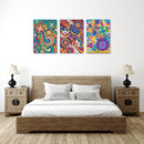 Psychedelic Wall Art, Set Of 3