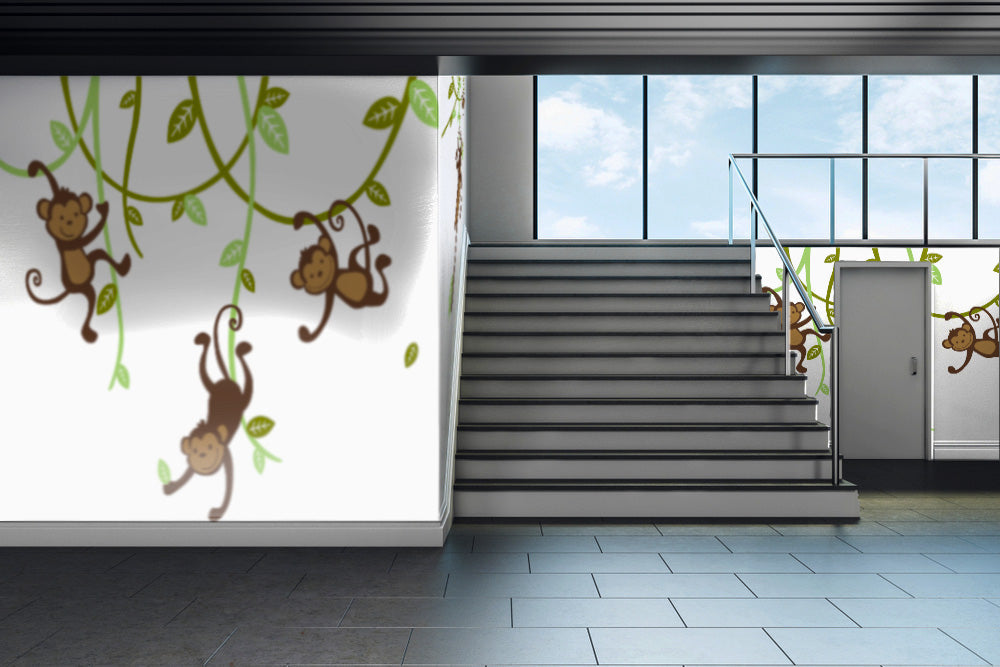 Monkeys Climbing Wallpaper