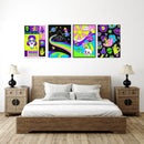 Psychedelic Wall Art, Set Of 4