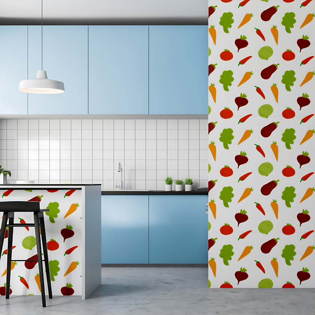 Green Brown Veggies Customize Wallpaper