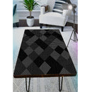 Black Shaded Diamond Shape Art Self Adhesive Sticker For Table