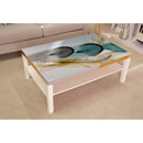 Colourful Feathers Painting Self Adhesive Sticker For Table