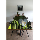 Butterflys On Green Grass Painting Self Adhesive Sticker For Table