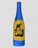Radha Krishna Bottle Art