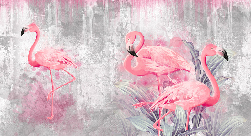 Flamingo Painting Wallpaper