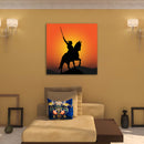 Black Shivaji Silhouette