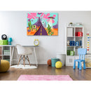 Purple Road Anime Self Adhesive Sticker Poster