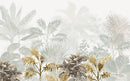 Golden White Tree Painting Self Adhesive Sticker For Wardrobe