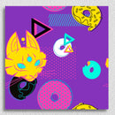 Purple Cat Canvas