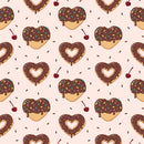 Heart Chocklete Self Adhesive Sticker For Refrigerator