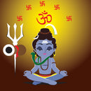 Little Shiv Meditation Art Self Adhesive Sticker Poster