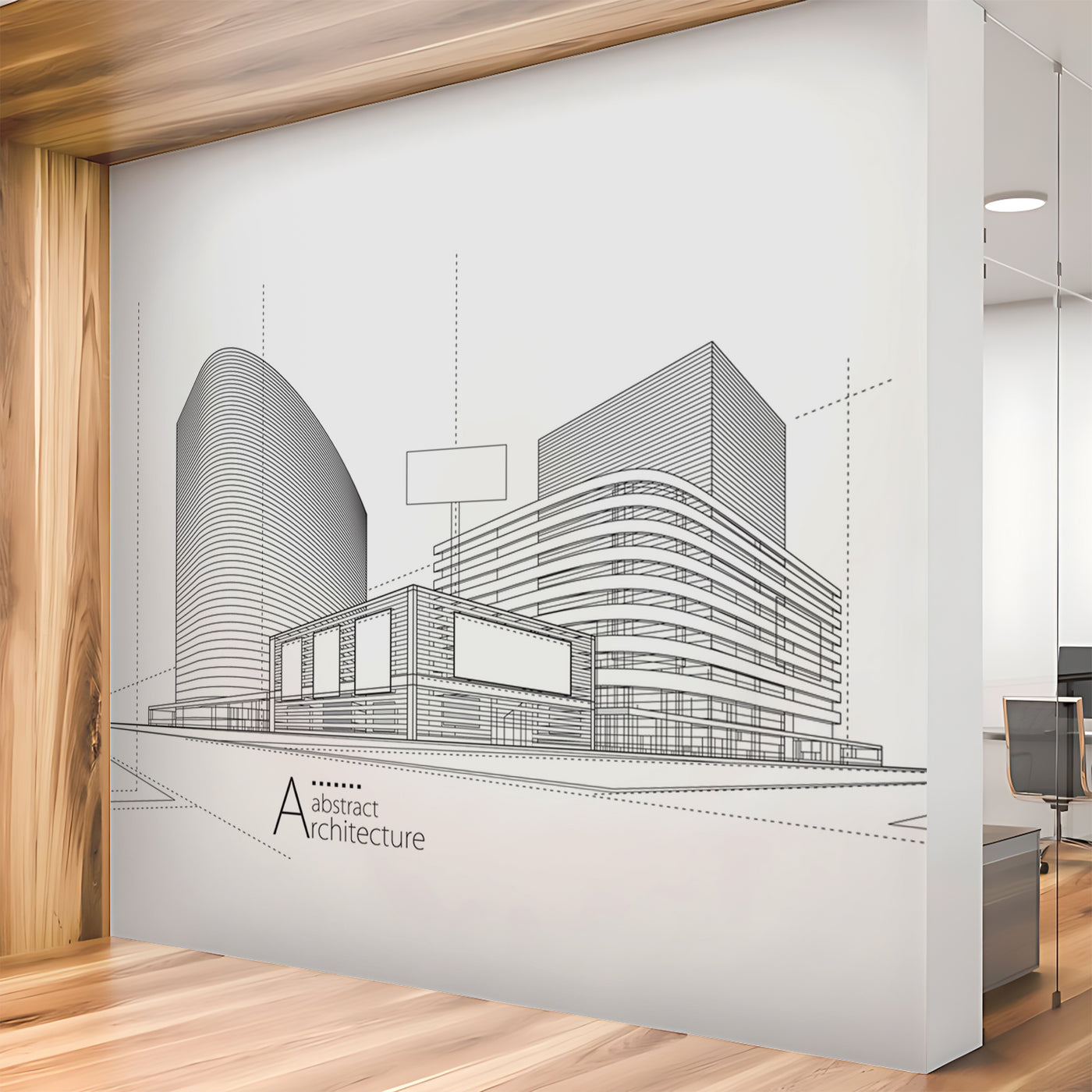Abstract Line Drawing Wallpaper