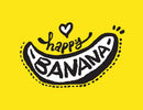 Happy Banana Customize Wallpaper
