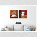 Cafe Coffee Art, Set Of 2