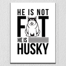 Husky Funny Wall Art