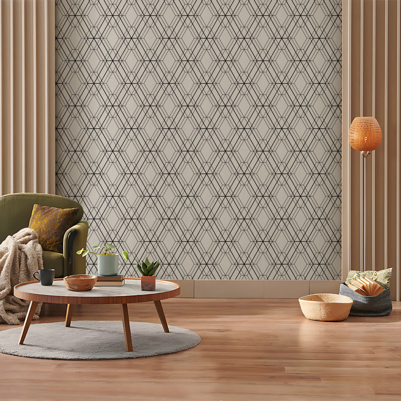 Moksh Diamond Geometric Wallpaper