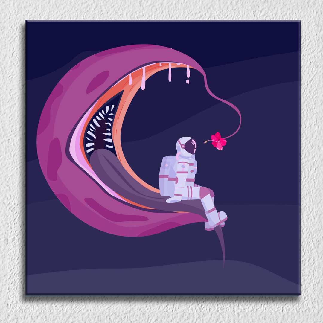 Astronaut Open Planet Art