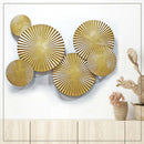 Golden circle wall hanging