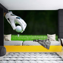 Close Up Golfer Hand & Ball Wallpaper