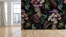 Exquisite Hibiscus Women Tropical Wallpaper